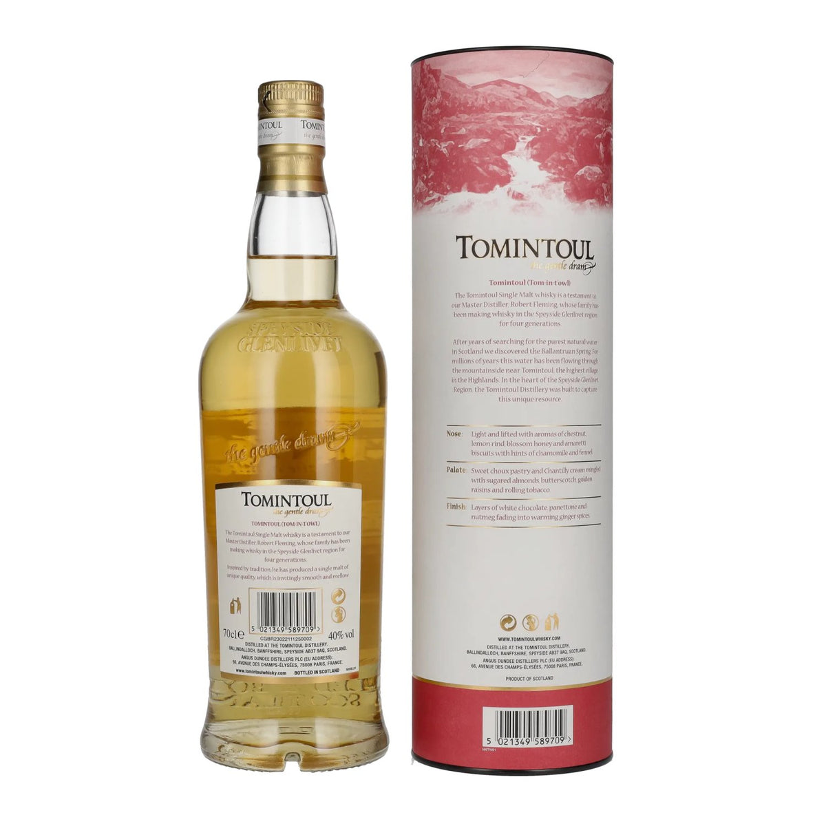 Tomintoul Small Batch Cognac Cask Finish 40% Vol. 0,7l in Geschenkbox