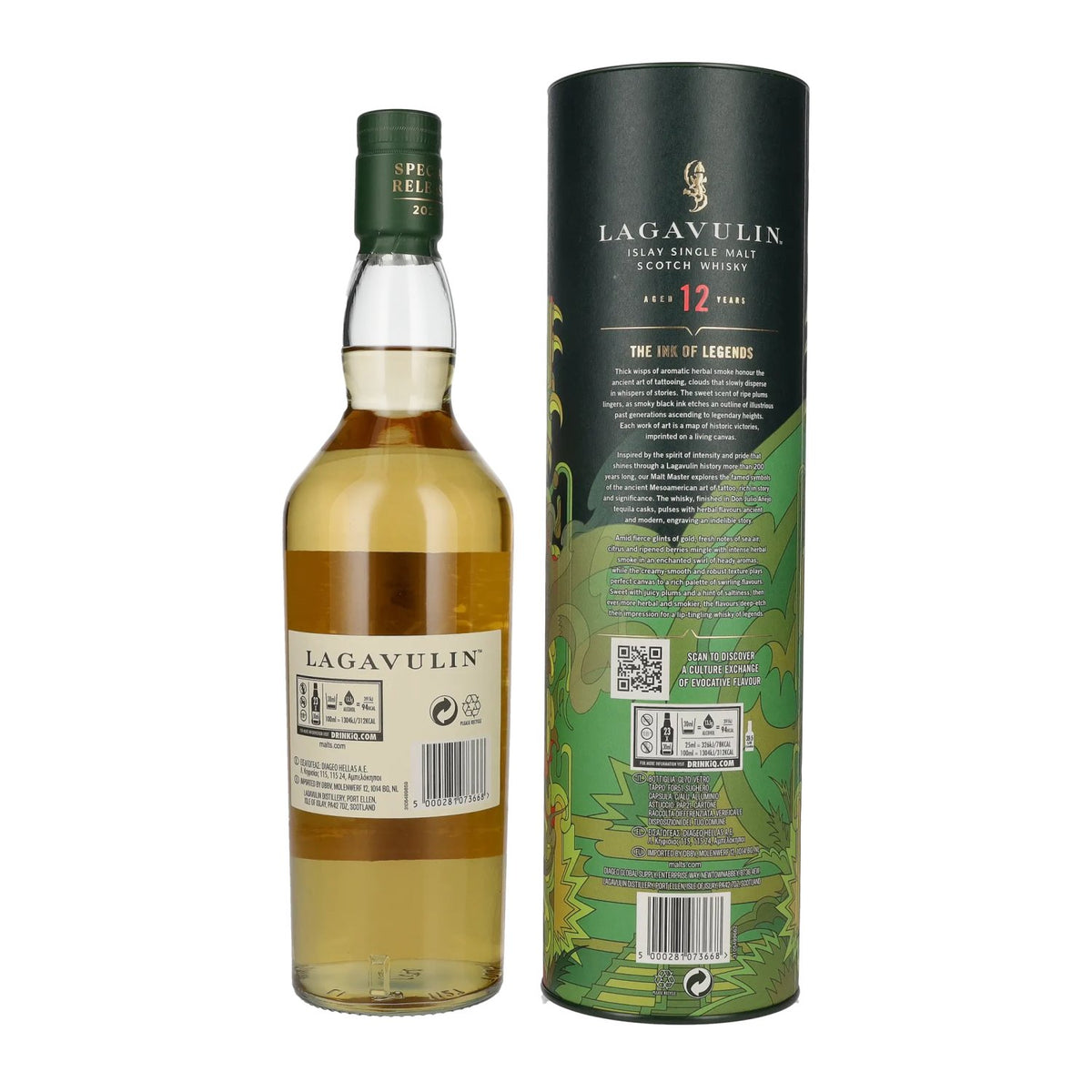 Lagavulin 12 Years Old THE INK OF LEGENDS Special Release 2023 56,4% Vol. 0,7l in Geschenkbox
