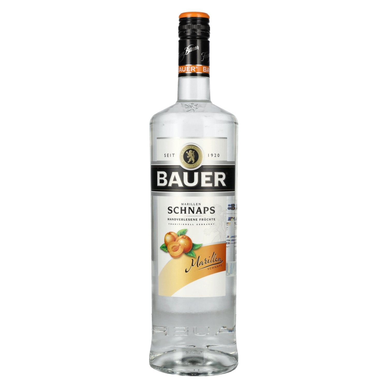 Bauer apricot schnapps 36% vol. 1l