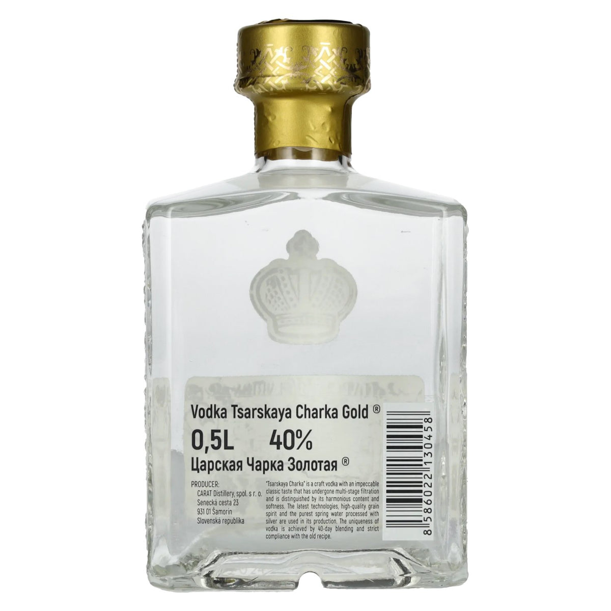 Tsarskaya Charka Vodka GOLD Vodka 40% Vol. 0,5l
