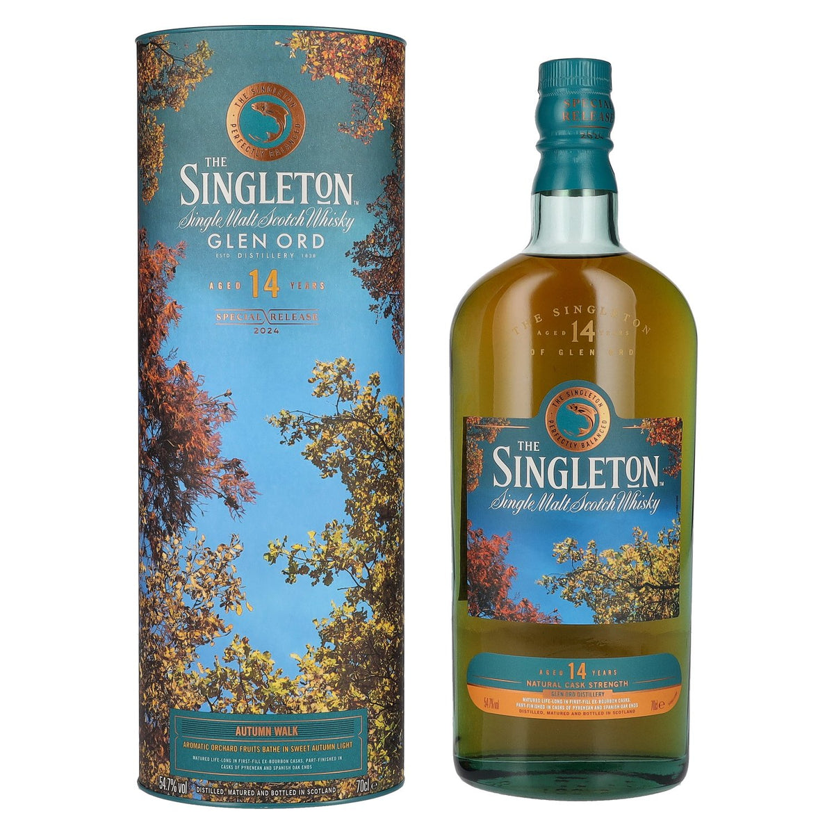 The Singleton 14 Years Old Glen Ord Autumn Walk Single Malt Special Release 2024 54,7% Vol. 0,7l en coffret cadeau