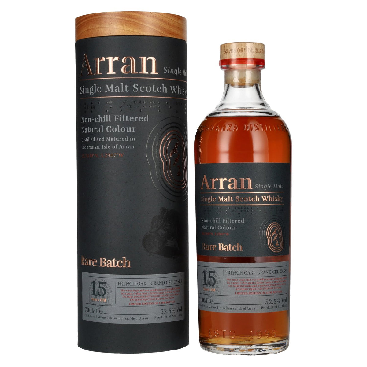 Arran 15 Years Old RARE BATCH Single Malt Scotch Whisky Limited Edition 52,5% Vol. 0,7l in Geschenkbox
