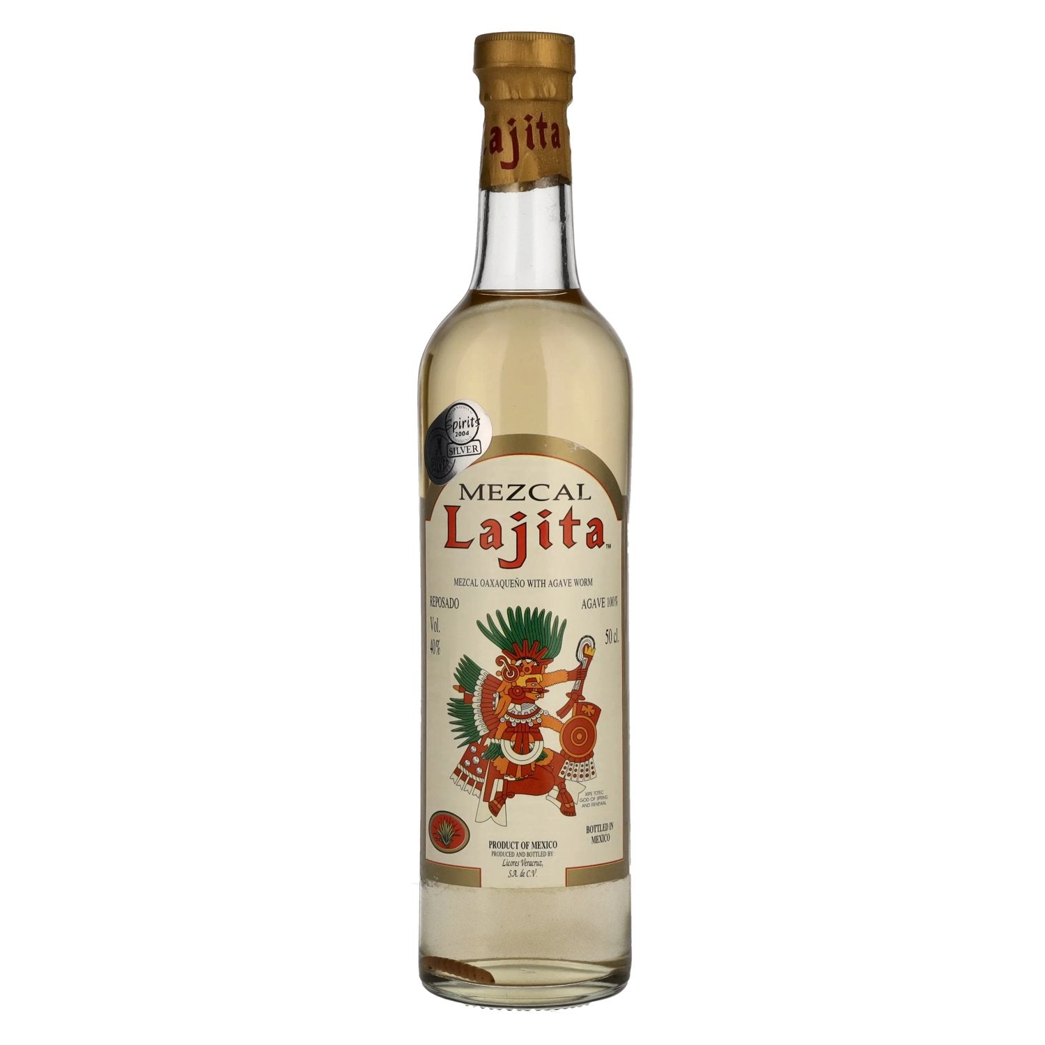Lajita Mezcal REPOSADO avec Agave Worm 40% Vol. 0,5l
