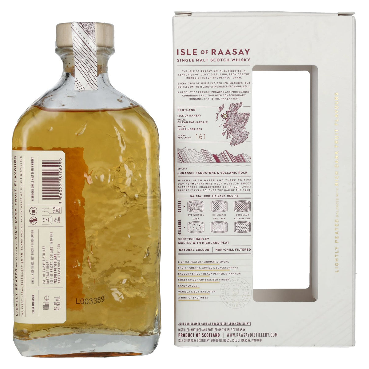 Isle of RAASAY The Draam Hebridean Single Malt 46,4% vol. 0,7l en coffret cadeau