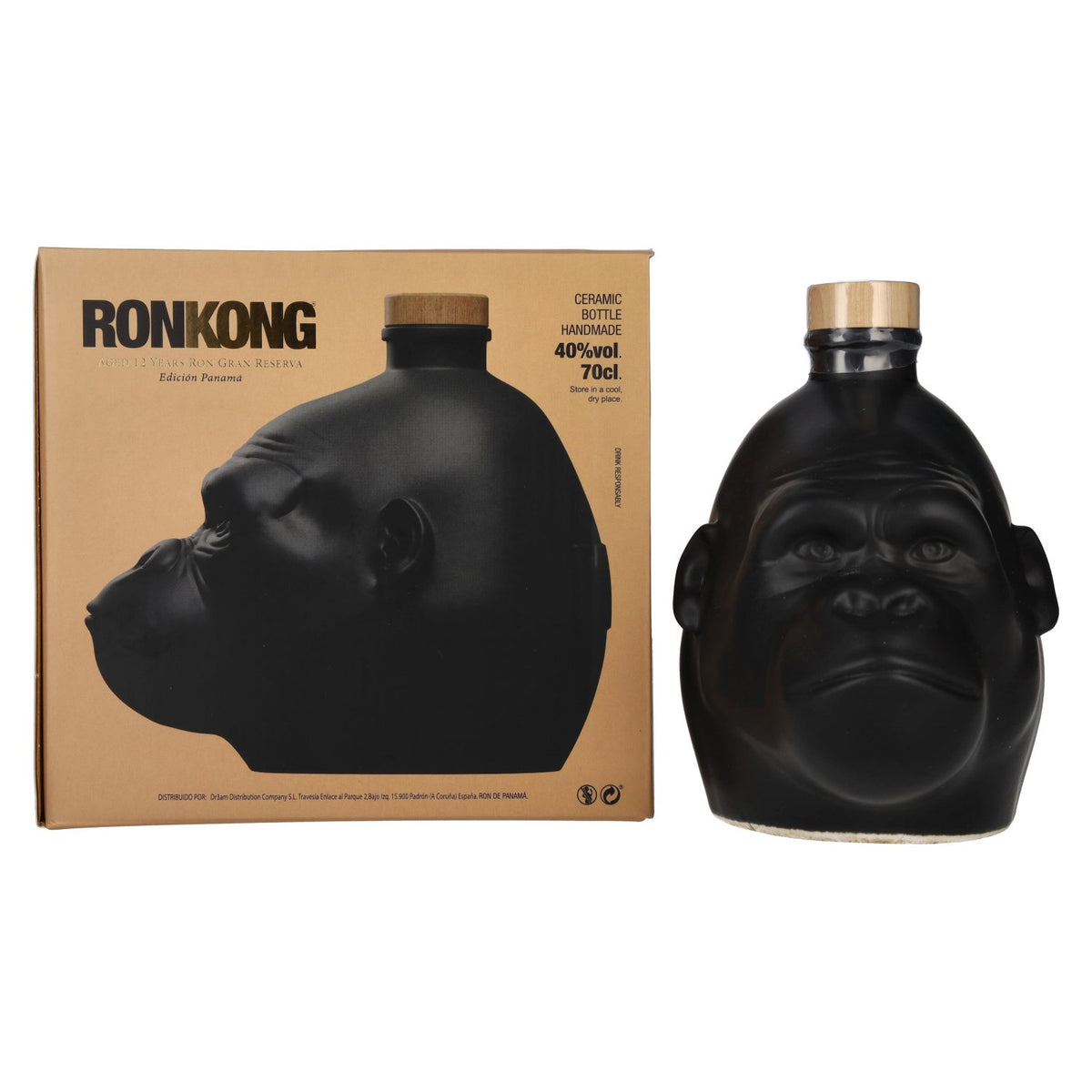 Kong 12 Years Old Rainforest Spiced Rum 40% Vol. 0,7l en boîte cadeau