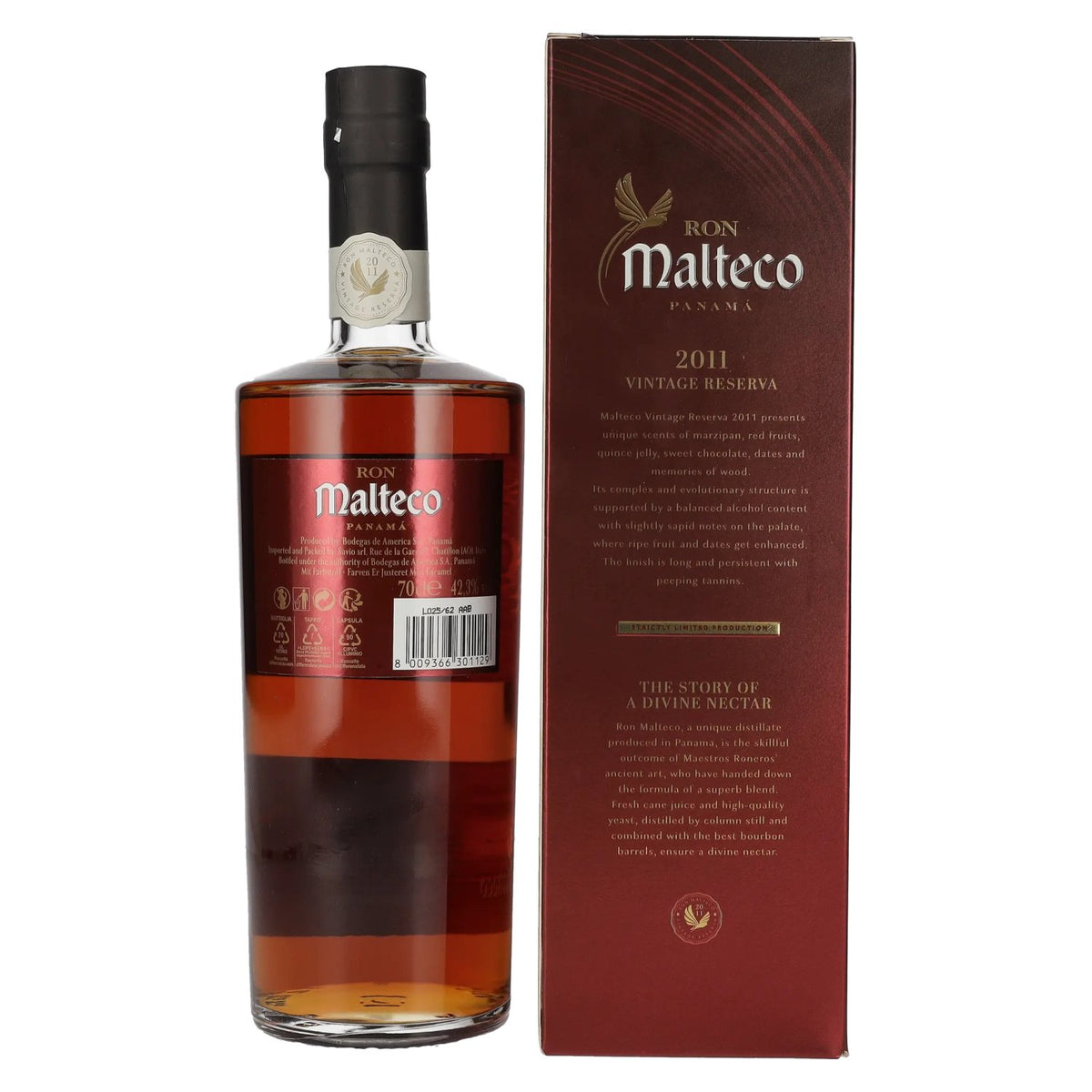 Ron Malteco Vintage Reserva Panamá 2011 42,3% Vol. 0,7l in Geschenkbox