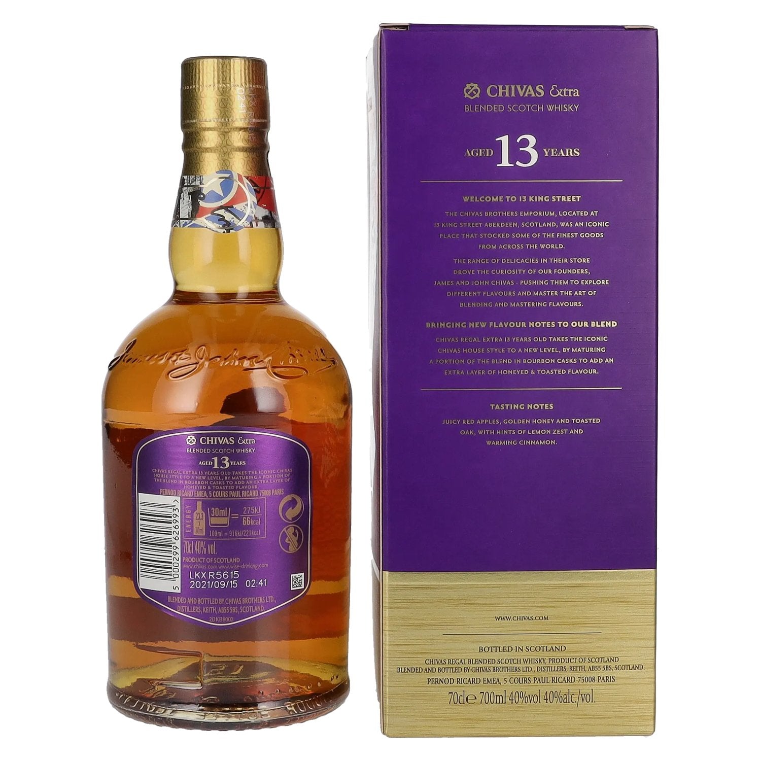 Chivas Regal EXTRA 13 Years Old BOURBON CASK Finish 40% Vol. 0,7l in gift box