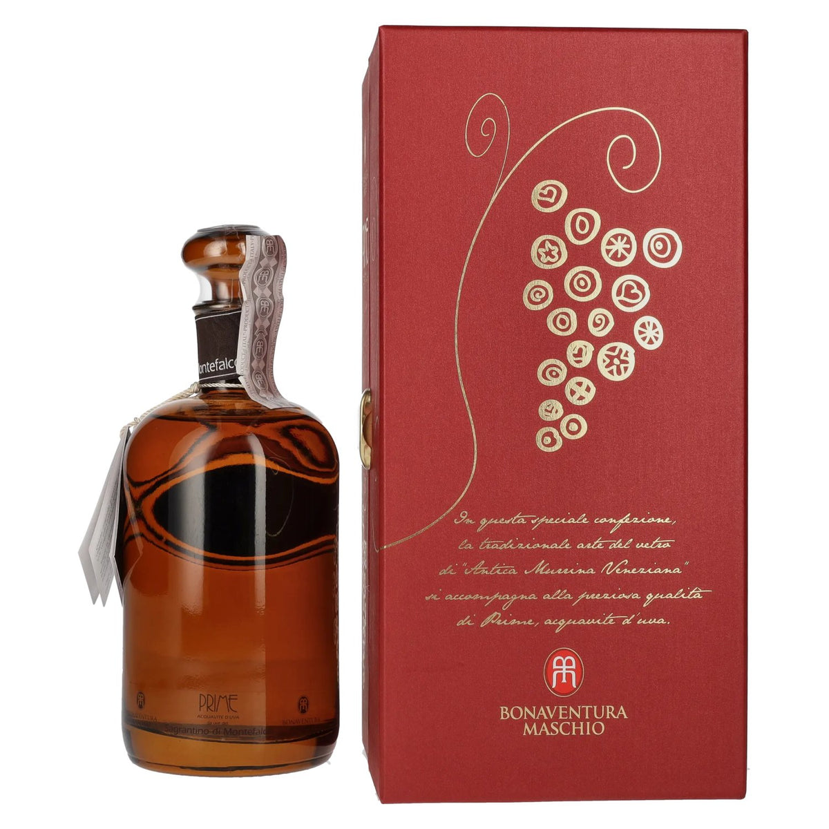 Bonaventura Maschio PRIME Sagrantino die Montefalco 38% Vol. 0,7l in Geschenkbox