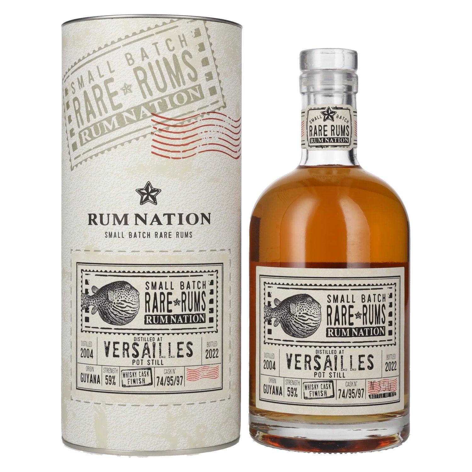 Rum Nation Rare Rums VERSAILLES 2004/2022 59% vol. 0,7l en boîte cadeau