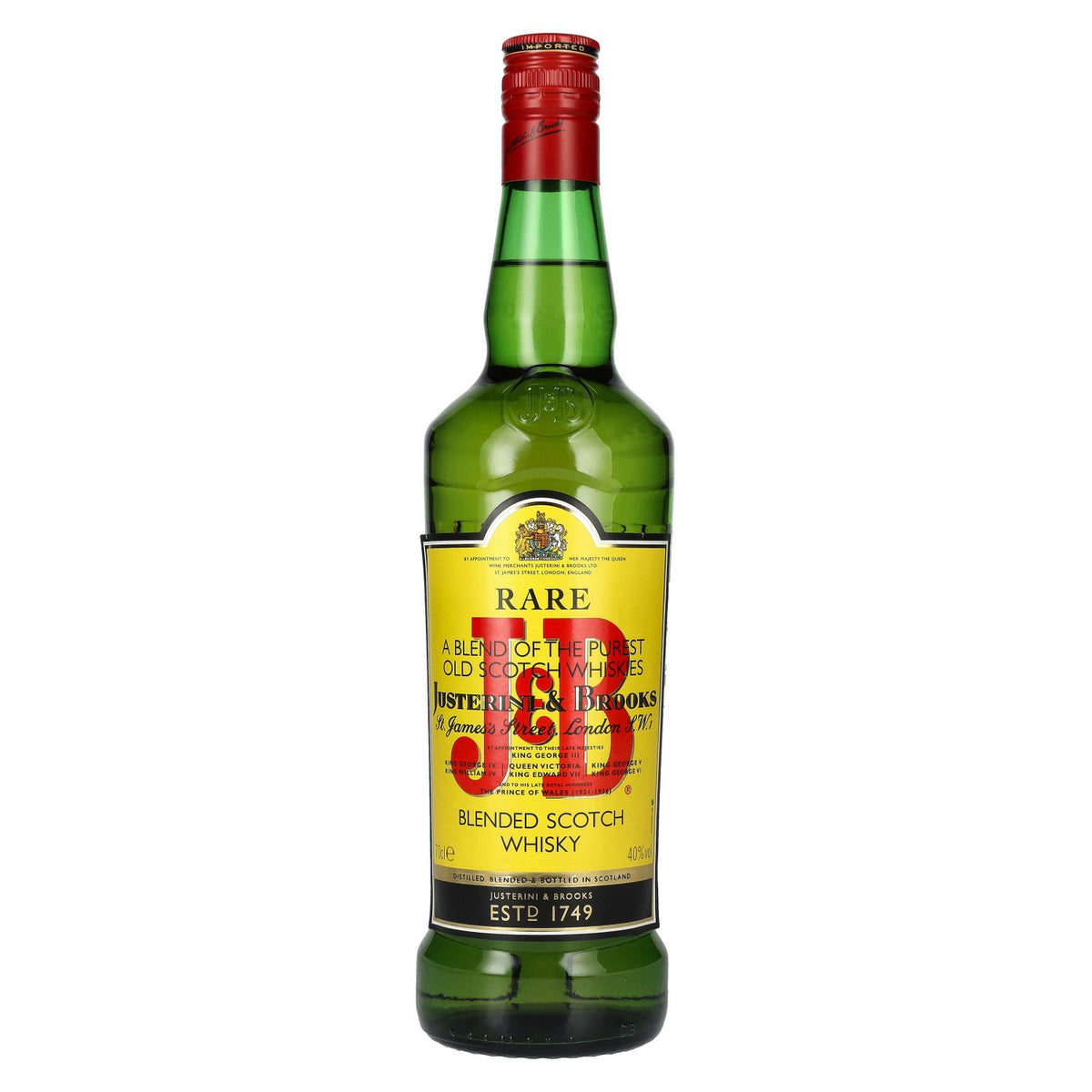 J&amp;B Justerini &amp; Brooks RARE Blended Scotch Whisky 40% vol. 0,7l