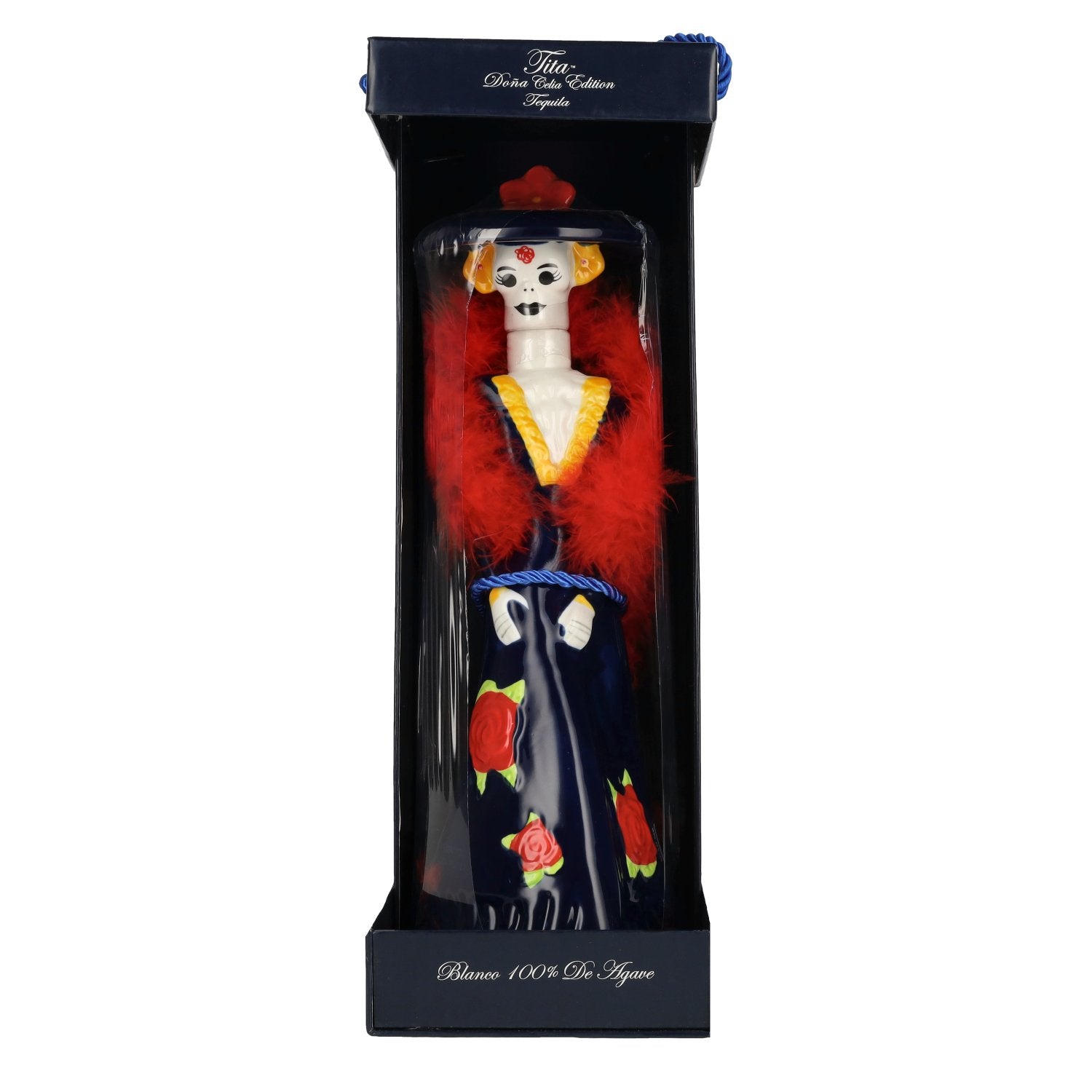 Dona Celia Tequila Blanco 100% Agave 40% ABV 0.7l in a gift box