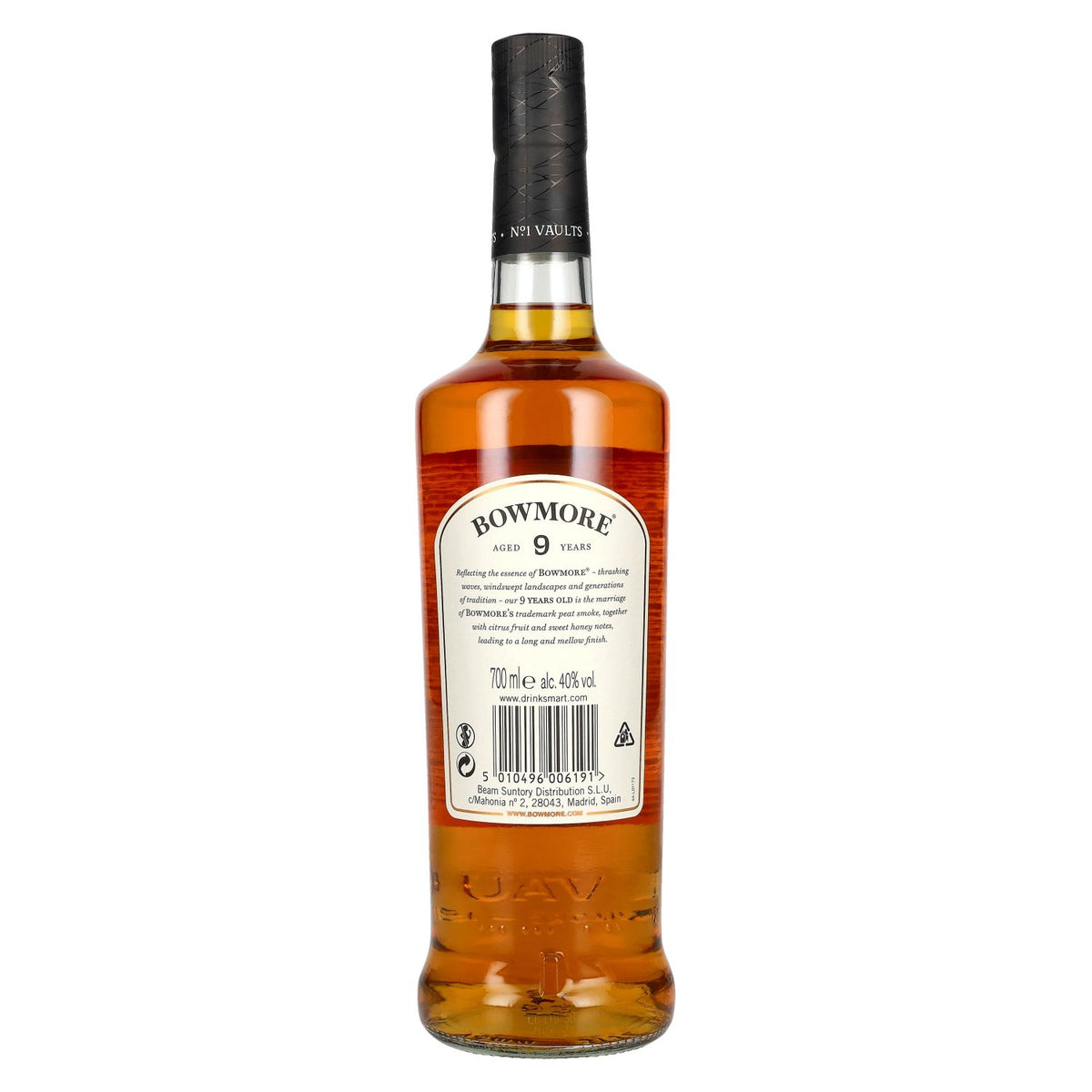 Bowmore 9 ans d'âge, whisky single malt d'Islay, 40 % vol., 0,7 l