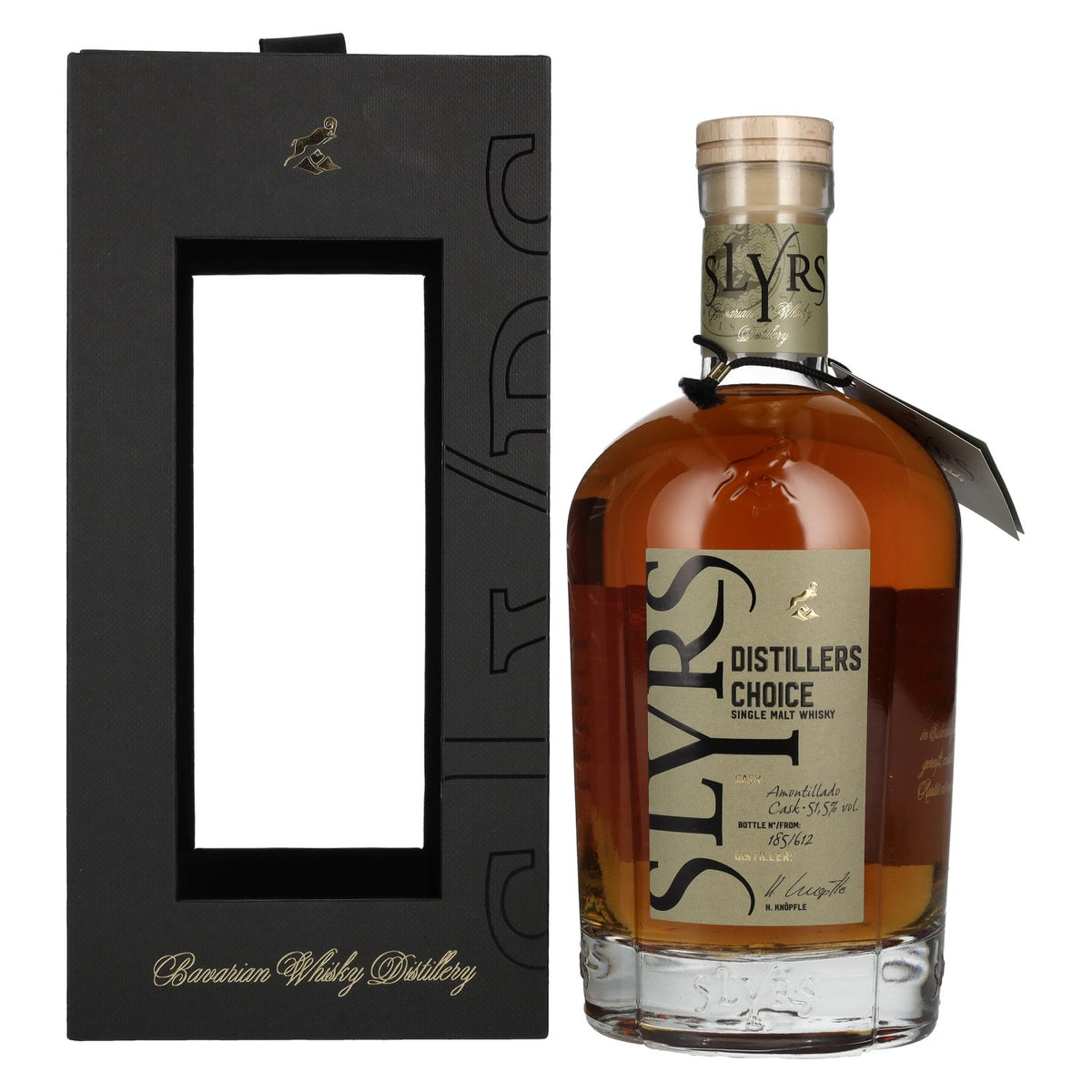 Slyrs DISTILLERS CHOICE Helmut Knöpfle Amontillado Cask Single Malt Whisky 51,5% Vol. 0,7l en boîte cadeau