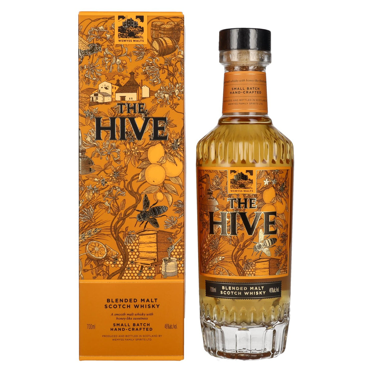 Wemyss Malts THE HIVE Blended Malt Scotch Whisky 2020 46% Vol. 0,7l en coffret cadeau