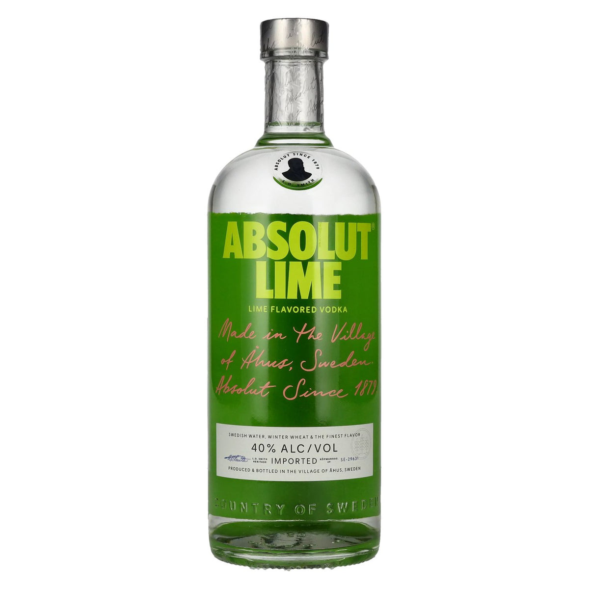 Absolut LIME Flavoured Vodka 40% ABV 1 litre