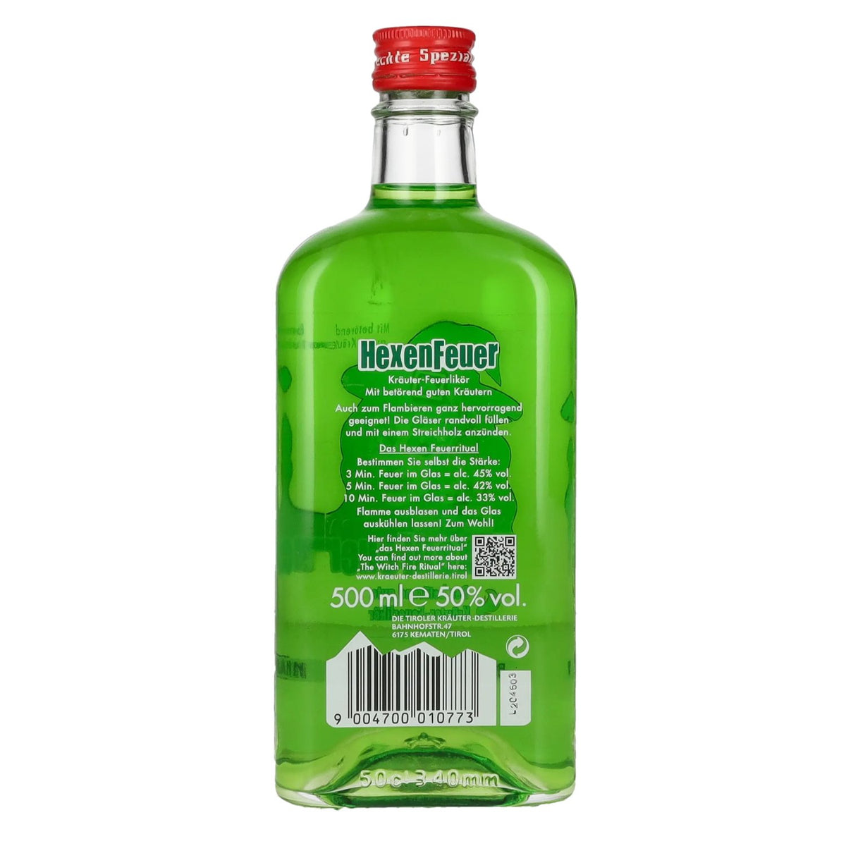 Baumann HexenFeuer herbal fire liqueur 50% vol. 0.5l