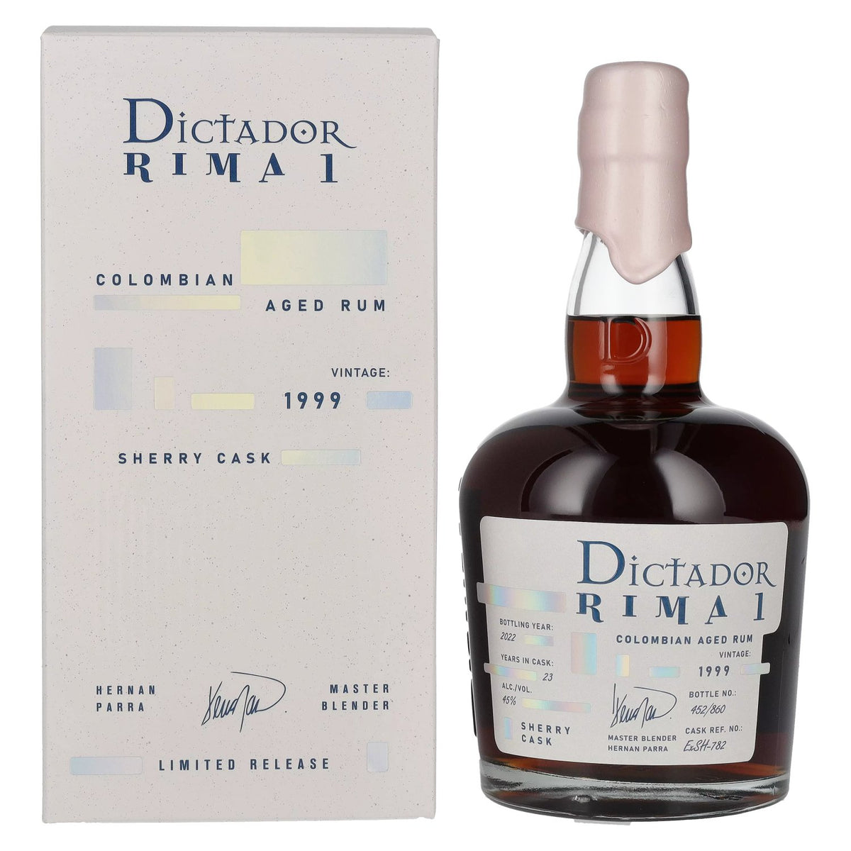 Dictador RIMA 1 23 Years Old SHERRY Cask Vintage 1999 45% Vol. 0,7l in gift box