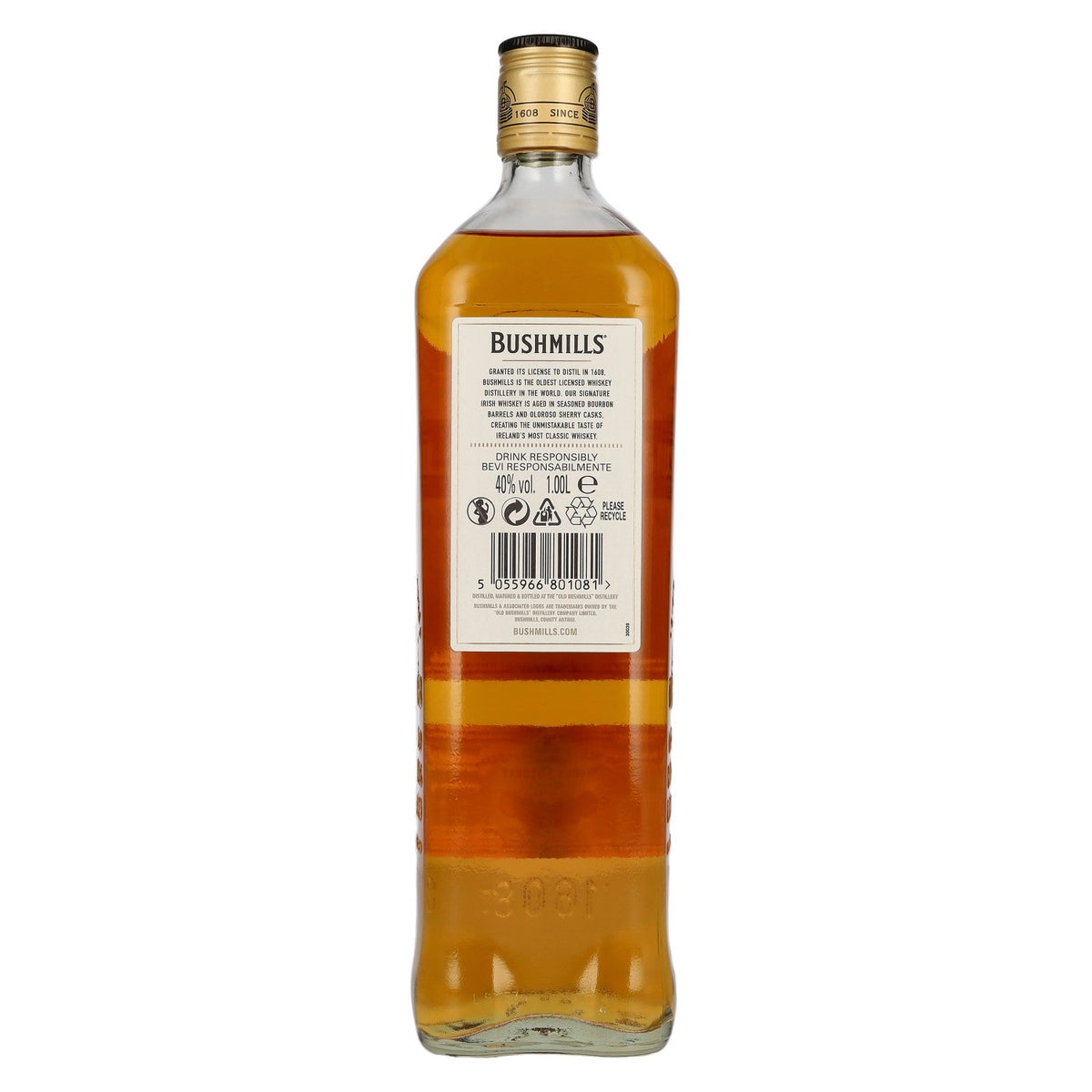 Whisky irlandais Bushmills Original triple distillation, 40 % vol., 1 l