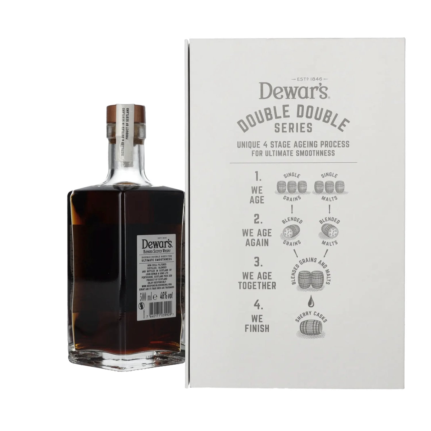 Dewar's 30 Years Old Double Double Aged Blended Scotch Whisky 46% Vol. 0,5l en boîte cadeau