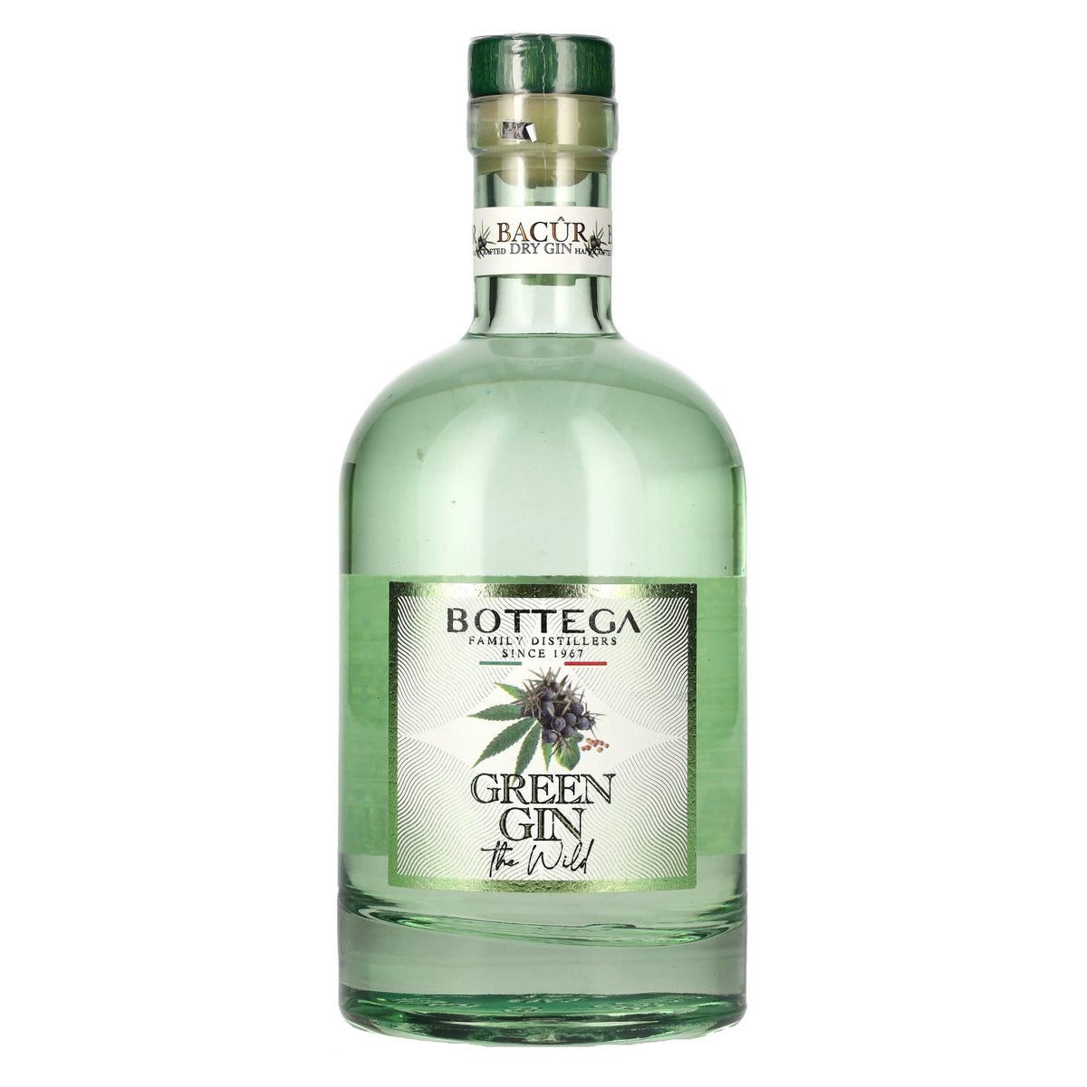 Bottega BACÛR The Wild Green Distilled Dry Gin 40 % vol. 0,7 l