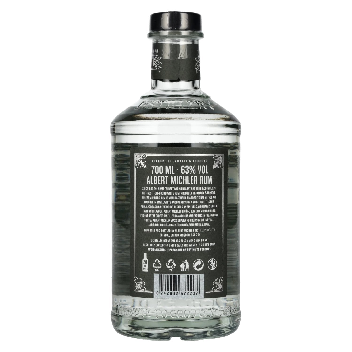Albert Michler Rum Overproof Artisanal White Rum 63% Vol. 0,7l