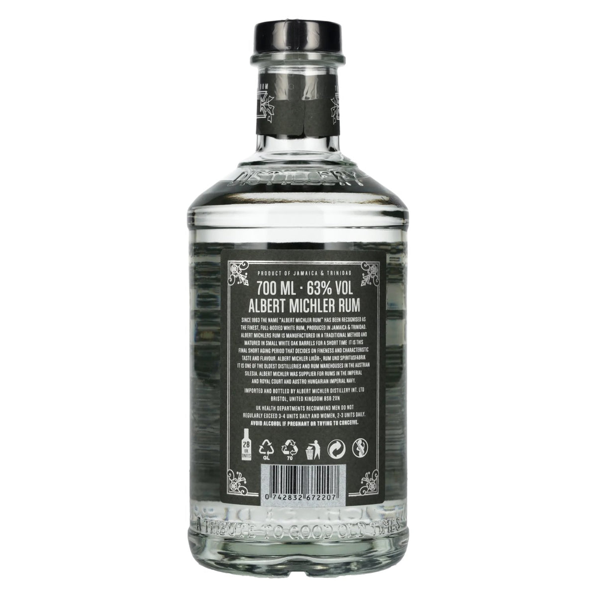 Albert Michler Rum Overproof Artisanal White Rum 63% Vol. 0,7l
