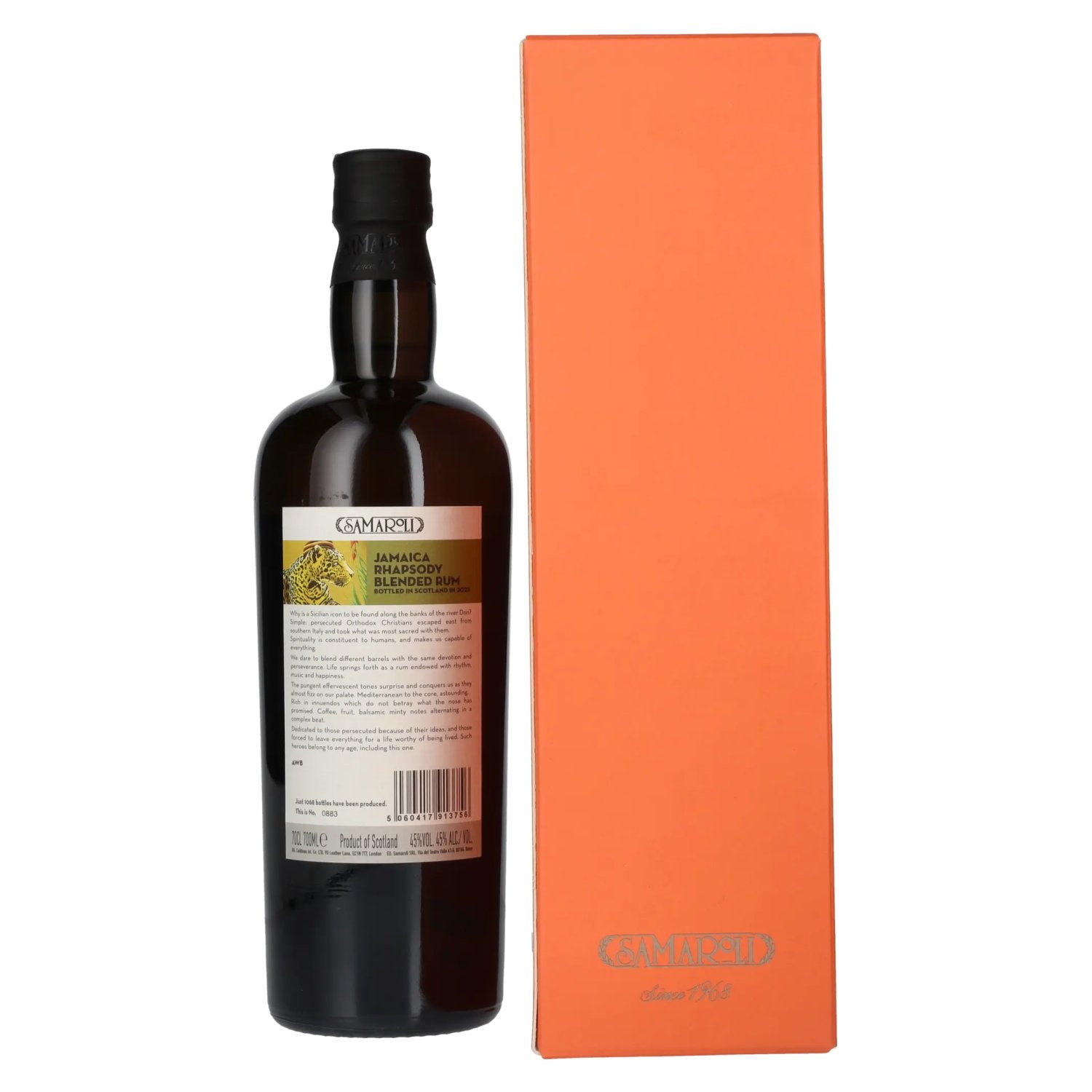 Samaroli Jamaica Rhapsody Blended Rum 2022 45% Vol. 0,7l in gift box