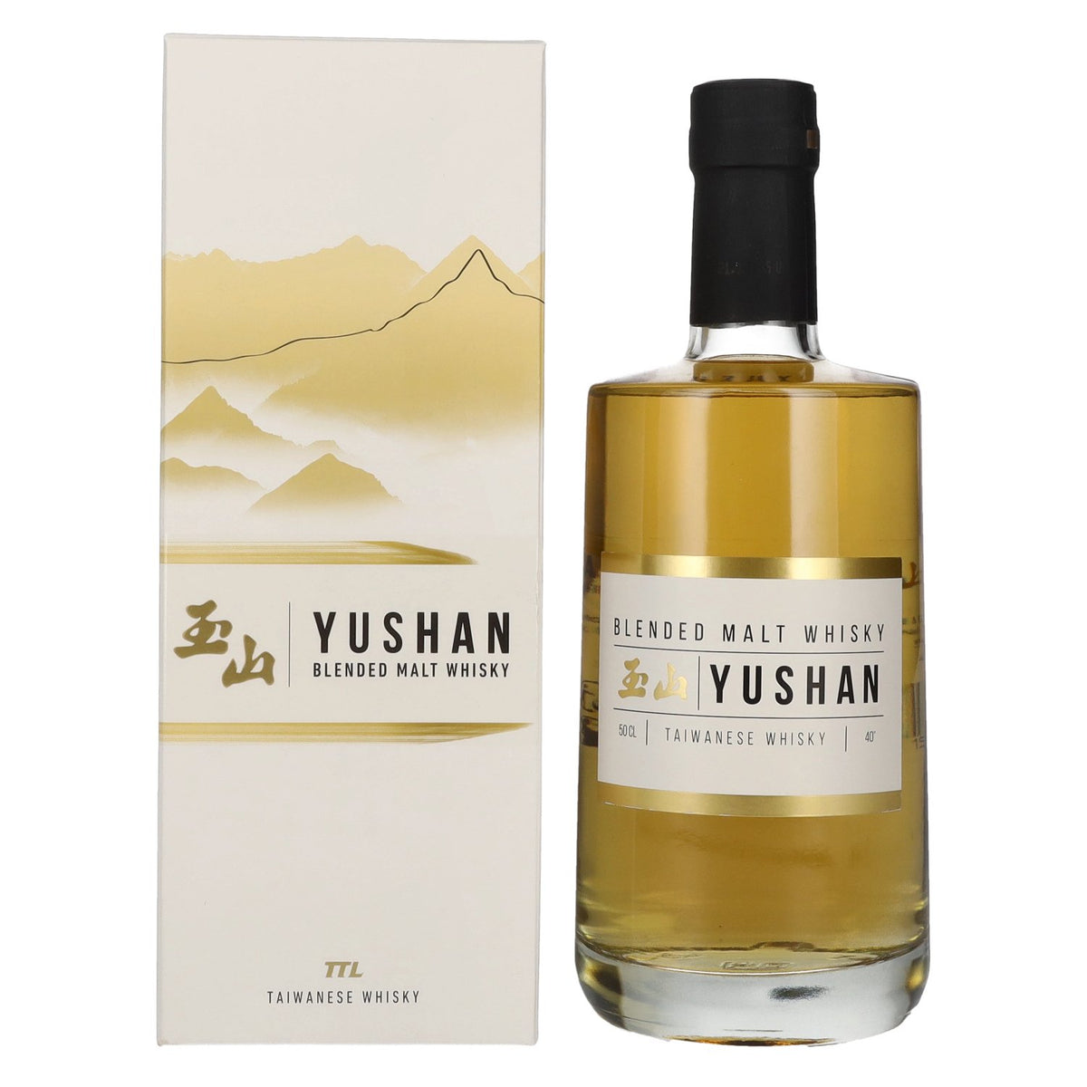 Yushan Blended Malt Whisky 40% Vol. 0,5l in gift box