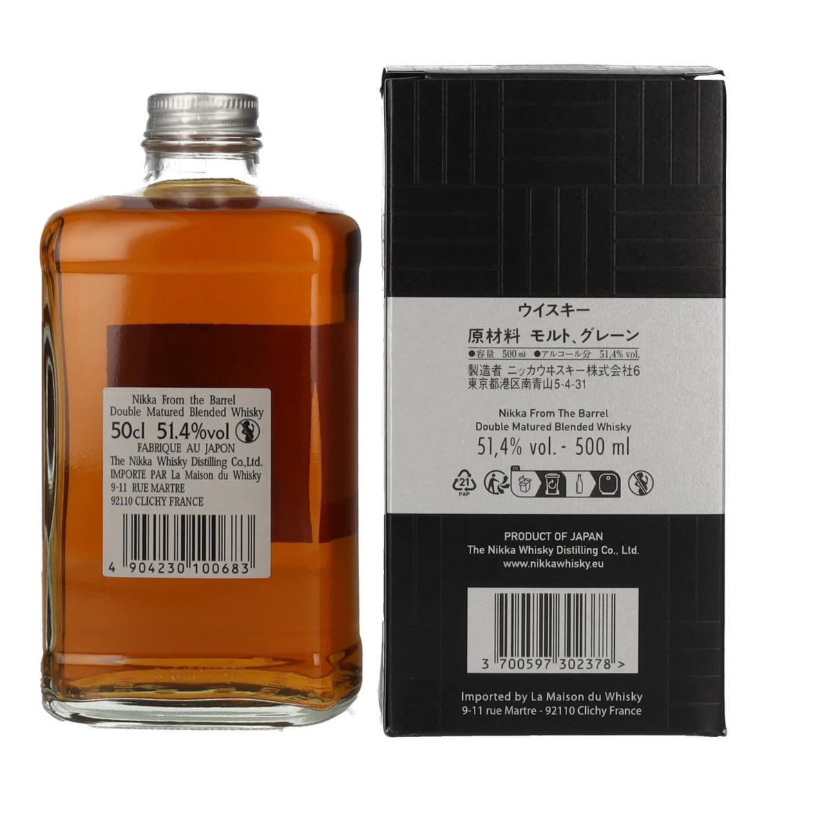 Nikka From the Barrel Double Matured Blended Whisky 51,4% vol. 0,5l en coffret cadeau
