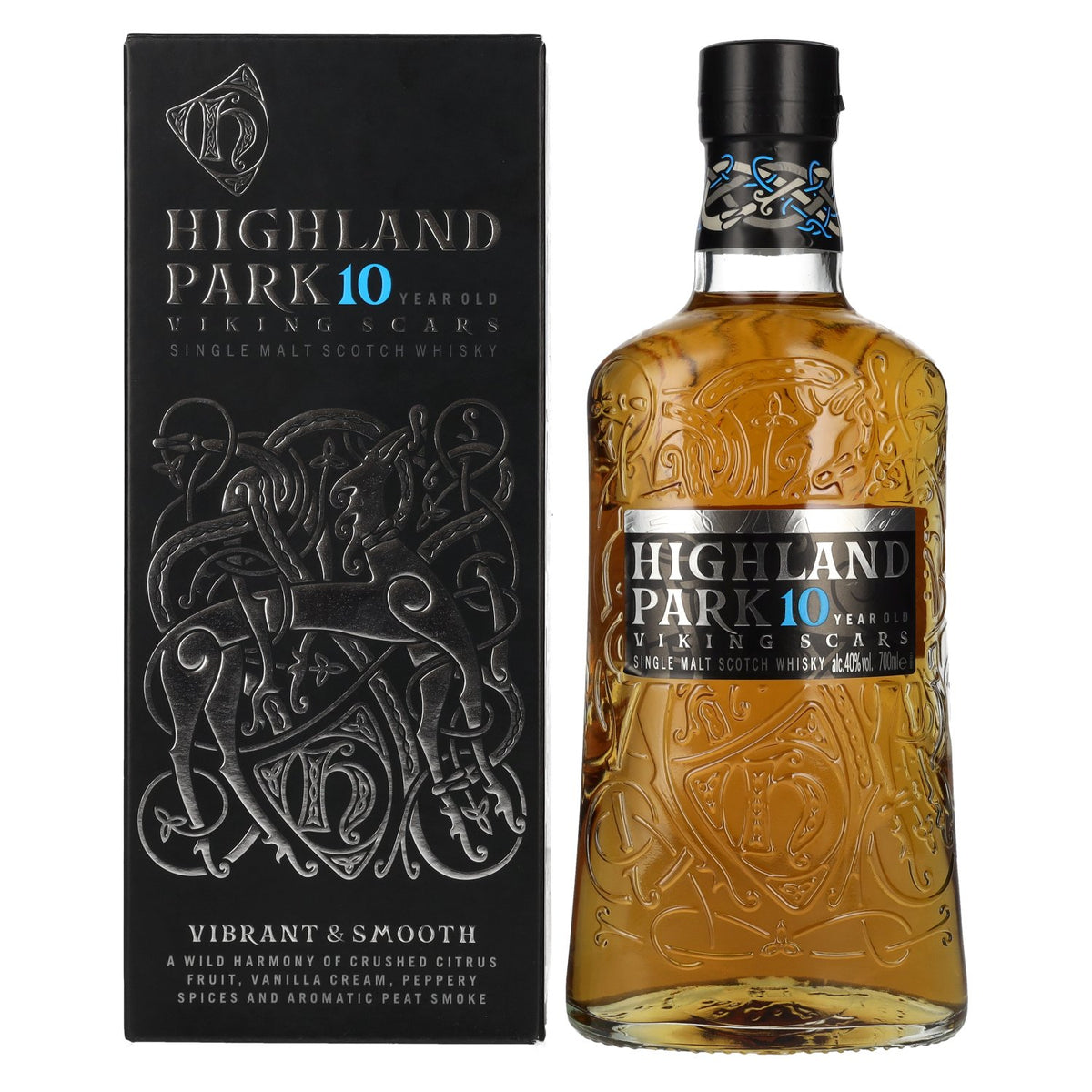 Highland Park 10 Years Old VIKING SCARS 40% Vol. 0,7l in gift box
