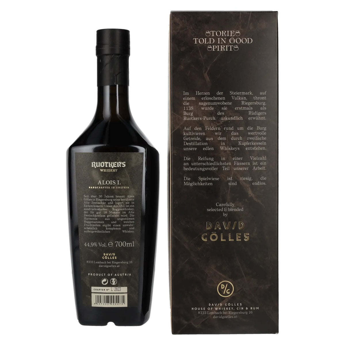 Ruotker's ALOIS I. Whiskey 44,9% Vol. 0,7l in Geschenkbox