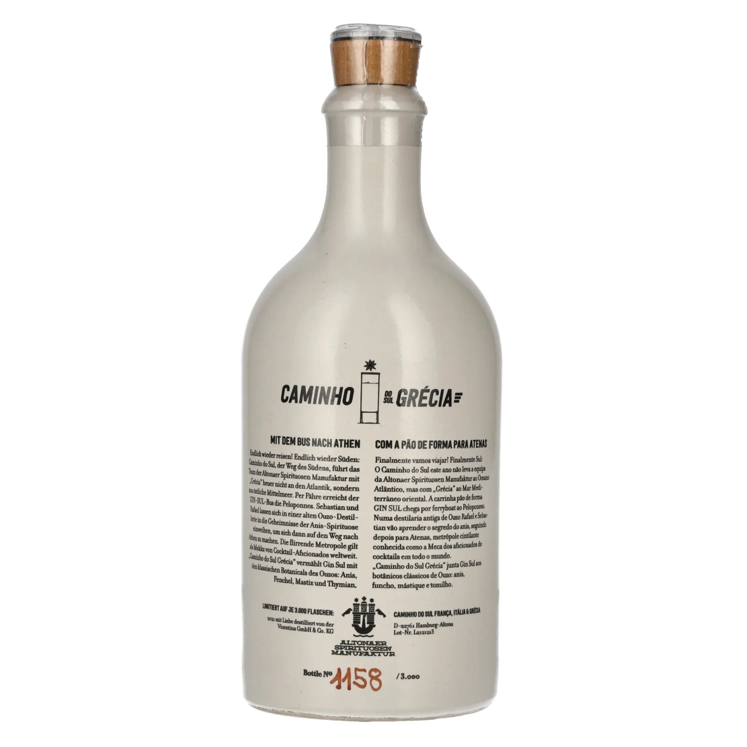 Gin Sul Caminho Do Sul Grécia Dry Gin Limited Edition 2021 45% Vol. 0,5l