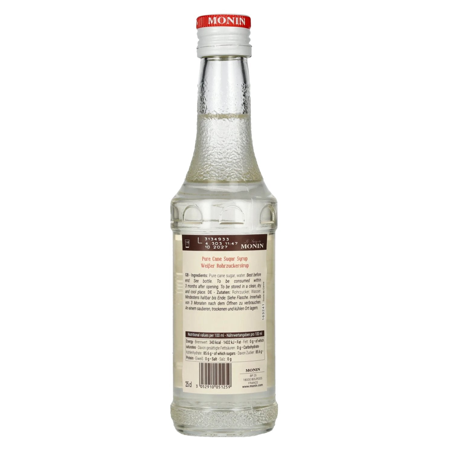 Le Sirop de Monin SECTEUR DE TUYAU 0,25l