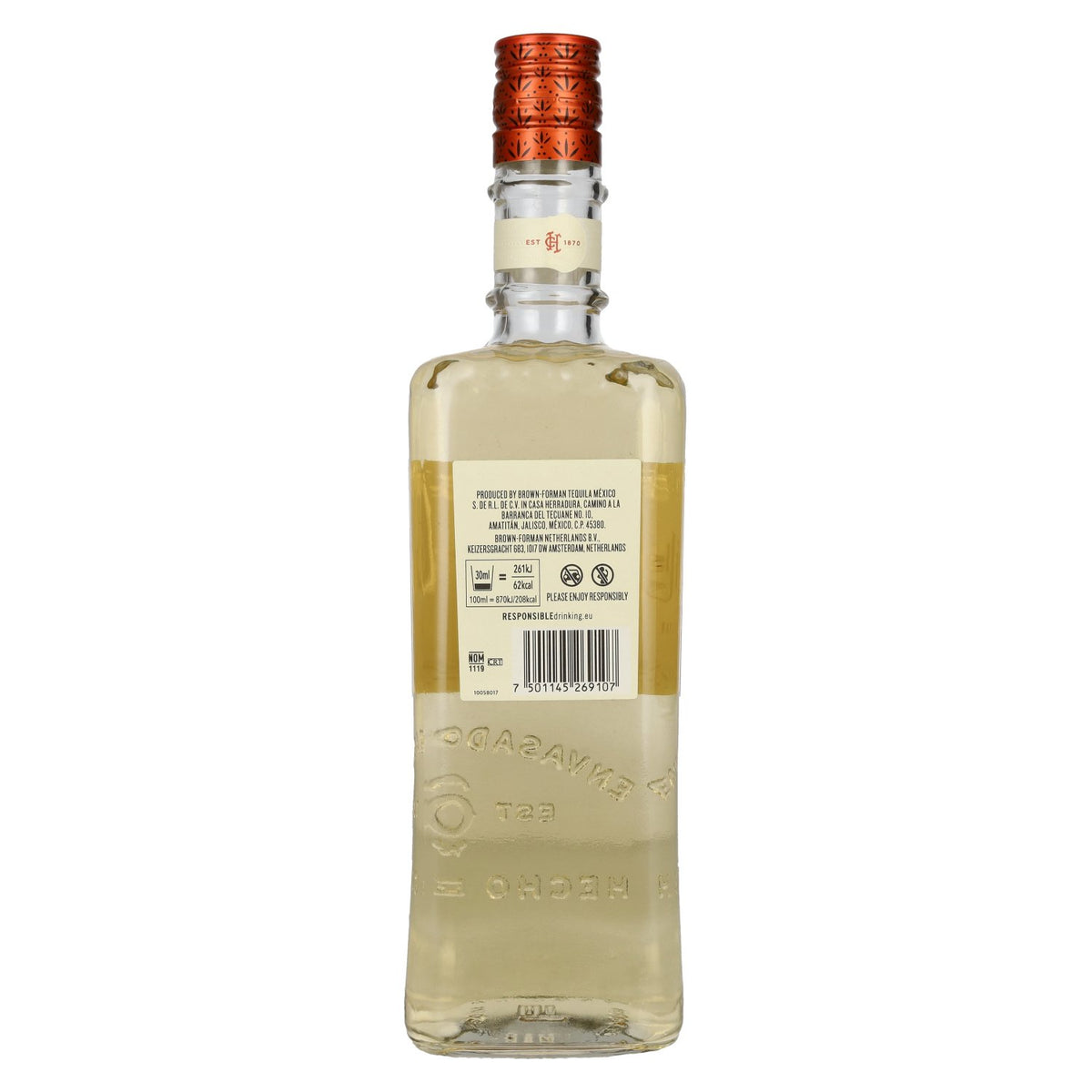 Tequila El Jimador Reposado 100 % agave bleu, 38 % vol., 0,7 l