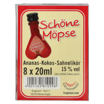 Schöne Möpse Liqueur de crème ananas-coco 15% vol. 8x0,02l PET