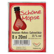 Schöne Möpse Liqueur de crème ananas-coco 15% vol. 8x0,02l PET