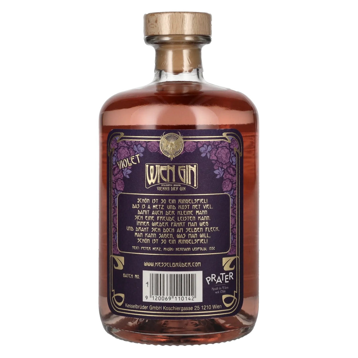 Wien Gin VIOLET Vienna Dry Gin 43% Vol. 0,7l