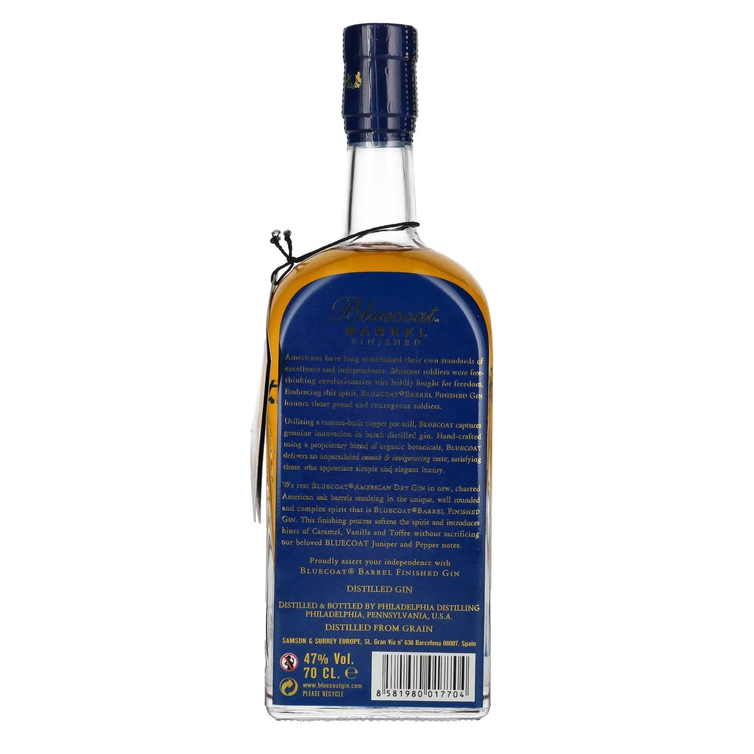 Bluecoat American Dry Gin BARREL Finished 47% Vol. 0,7l
