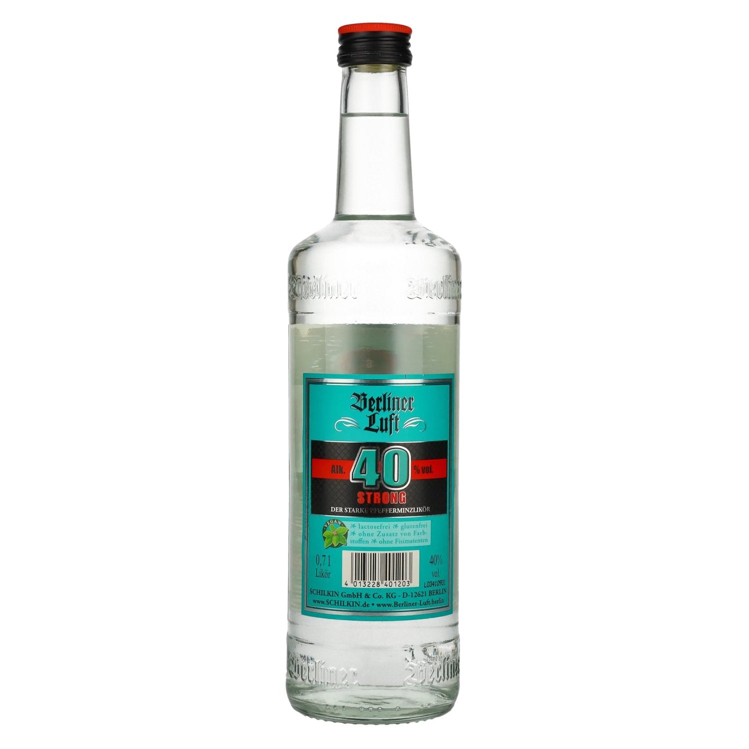 Berliner Luft DER EXTRA STARKE Pfefferminzlikör 40% Vol. 0,7l