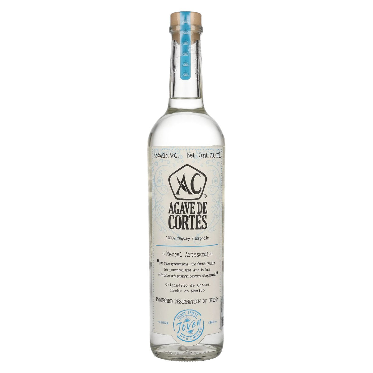 Agave de Cortés Mezcal Artesanal JOVEN 45% vol. 0,7l