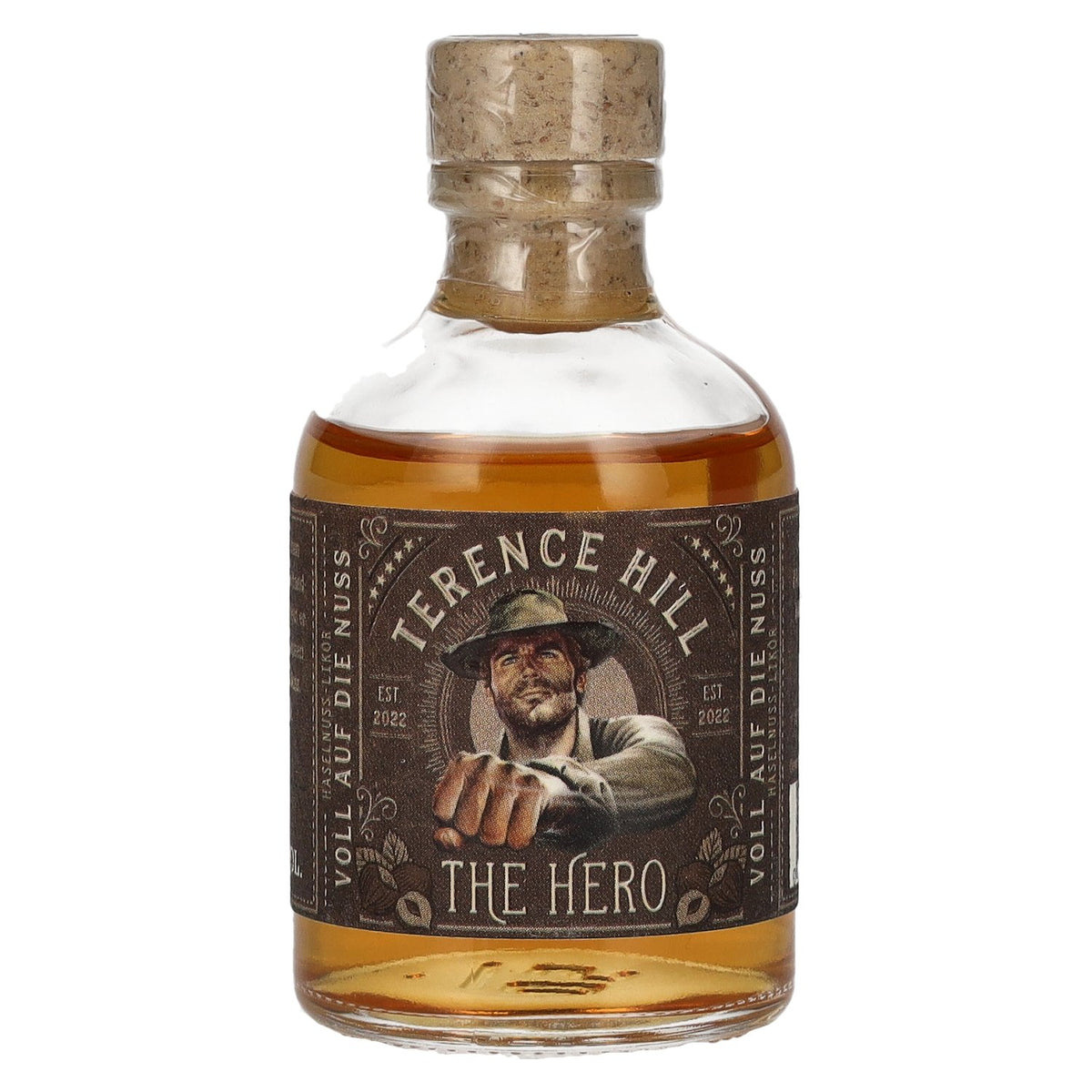 Terence Hill THE HERO Voll auf die Nuss Liqueur de noisettes 21% vol. 0,05l