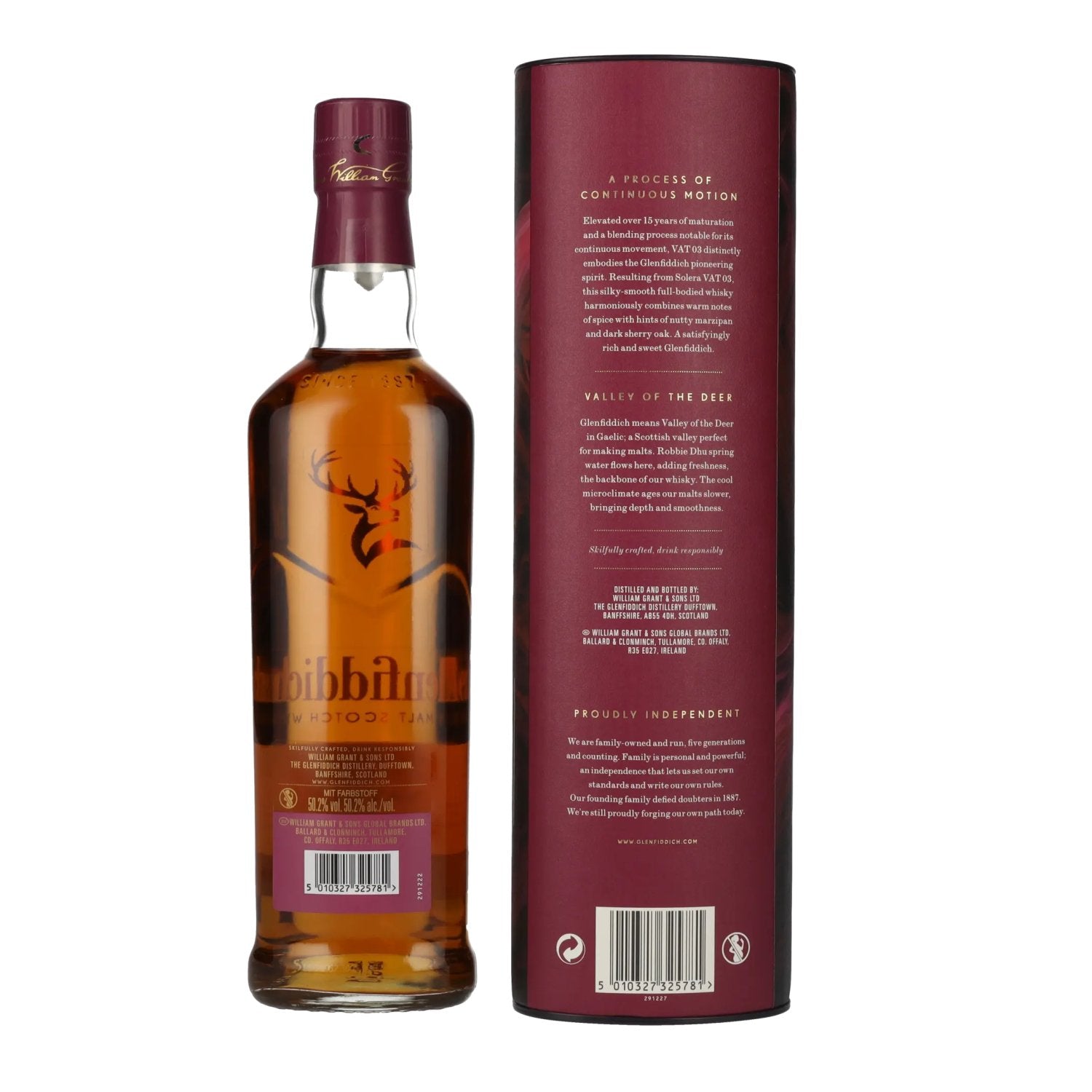 Glenfiddich 15 Years Old Perpetual Collection VAT 03 50,2% Vol. 0,7l in Geschenkbox