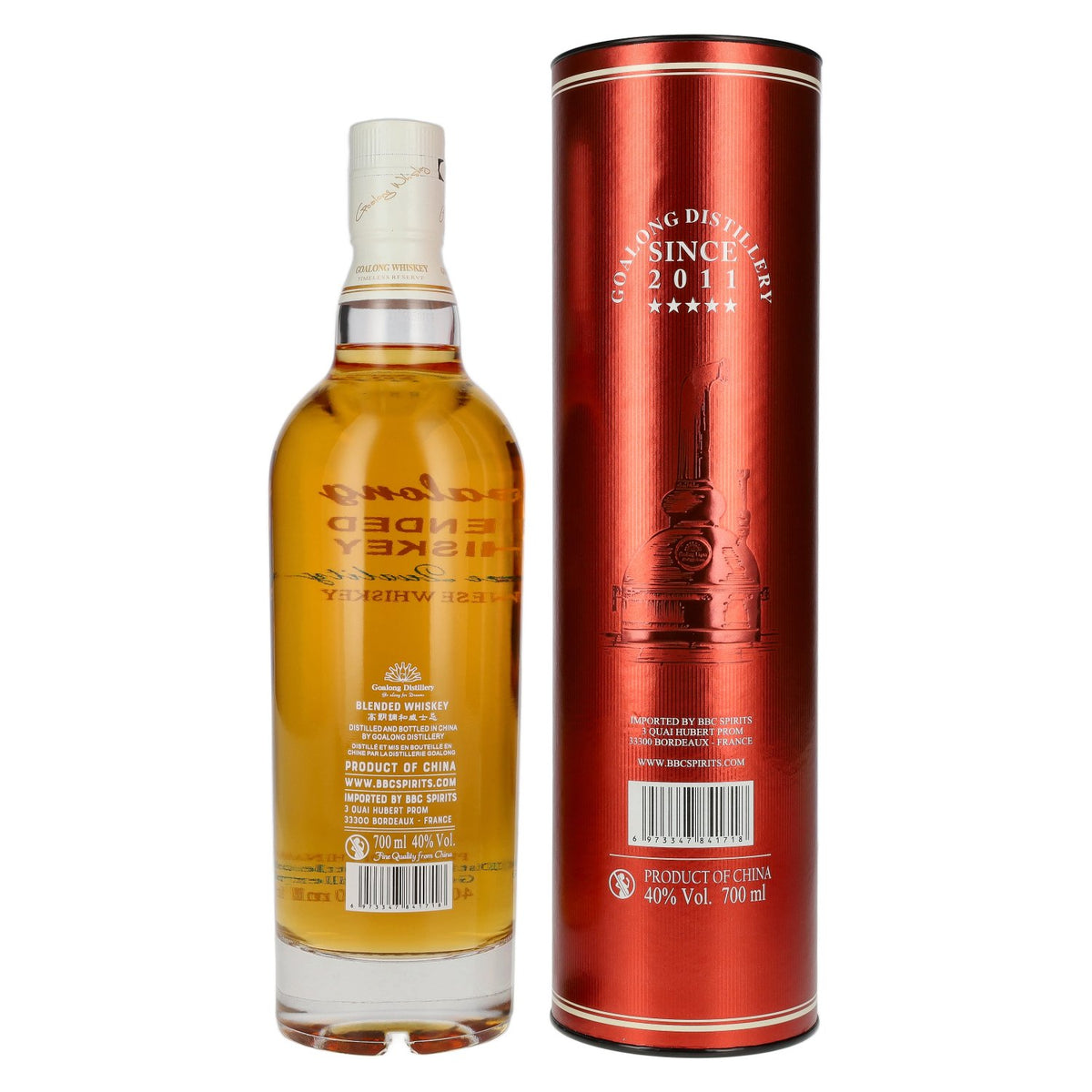 GOALONG Premium Blended OAK CASK Chinese Whiskey 40% Vol. 0,7l in Geschenkbox