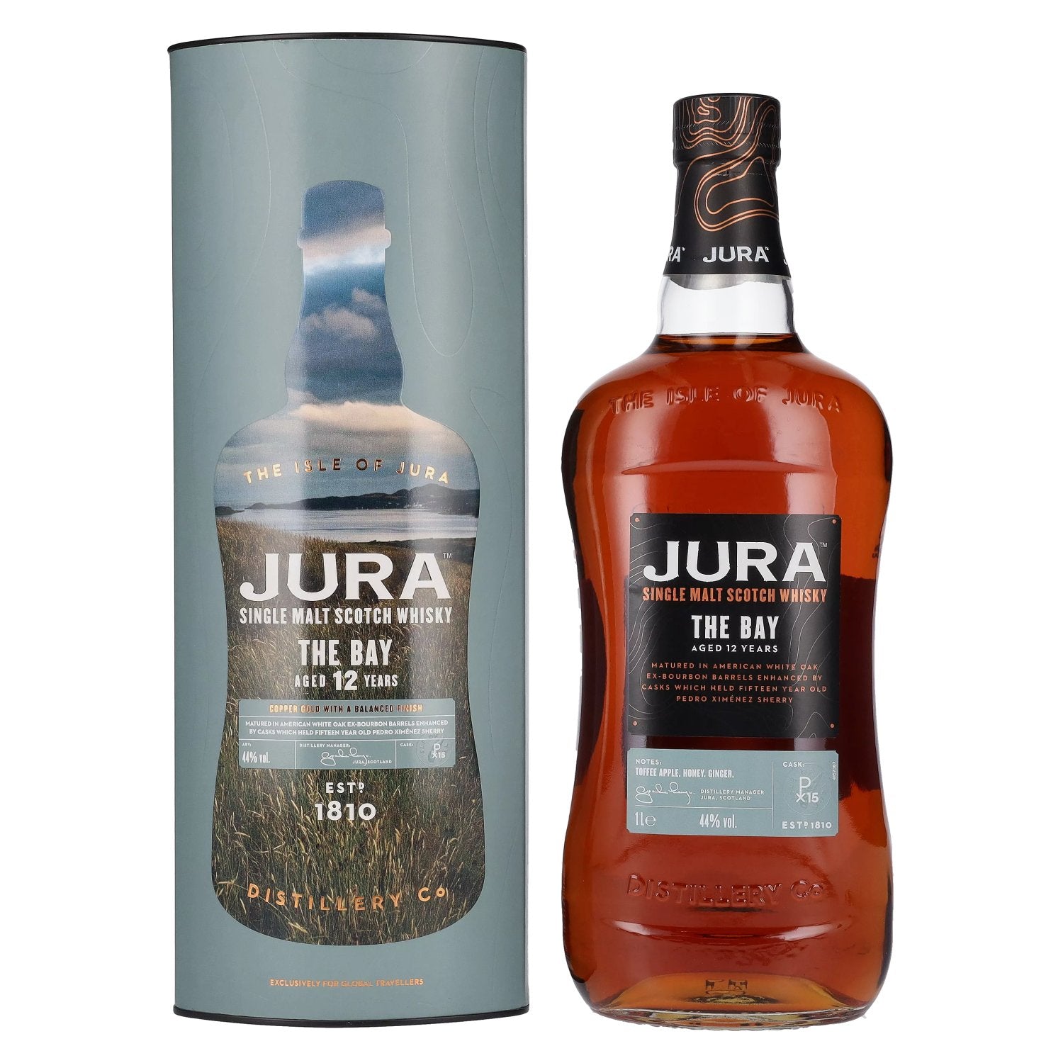 Jura THE BAY 12 Years Old Single Malt Scotch Whisky 44% Vol. 1l in gift box