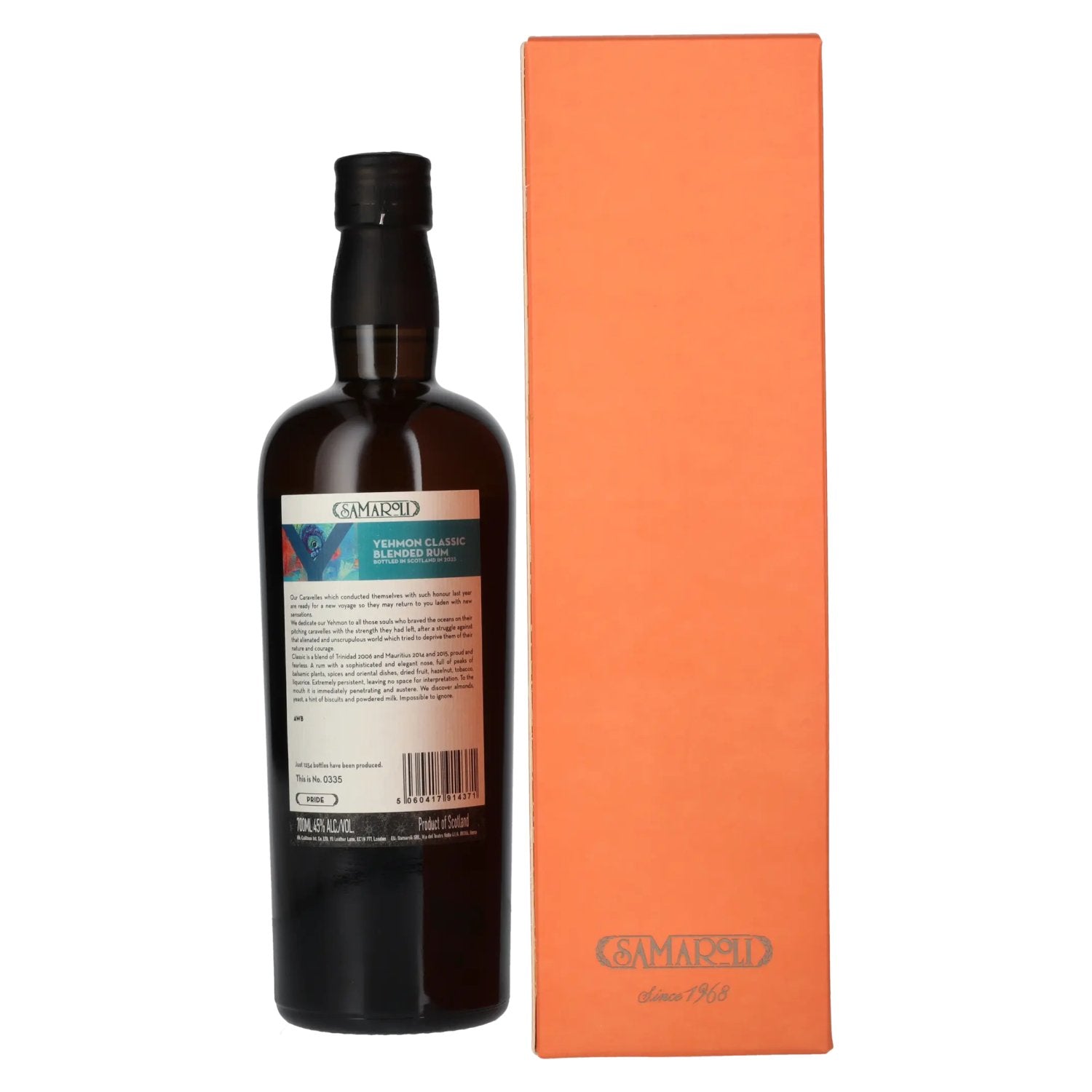 Samaroli Yehmon Classic Blended Rum 2023 45% Vol. 0,7l in gift box