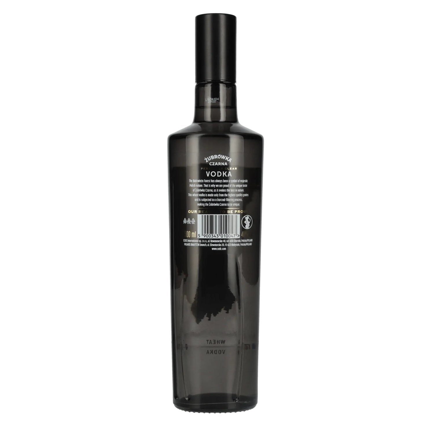 Zubrowka CZARNA Wódka Polska 40% Vol. 0,5l