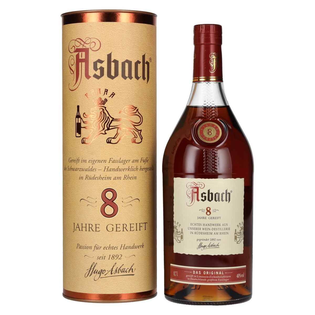 Asbach Privatbrand 8 Years 40% Vol. 0,7l in gift box