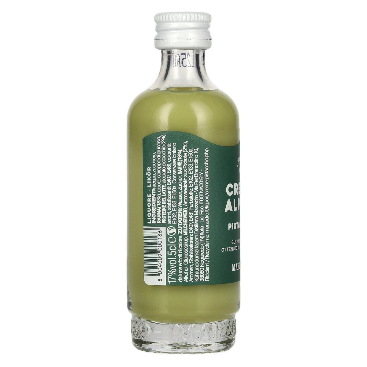 Marzadro Crema Alpina Pistacchio Liquore 17% Vol. 0,05l