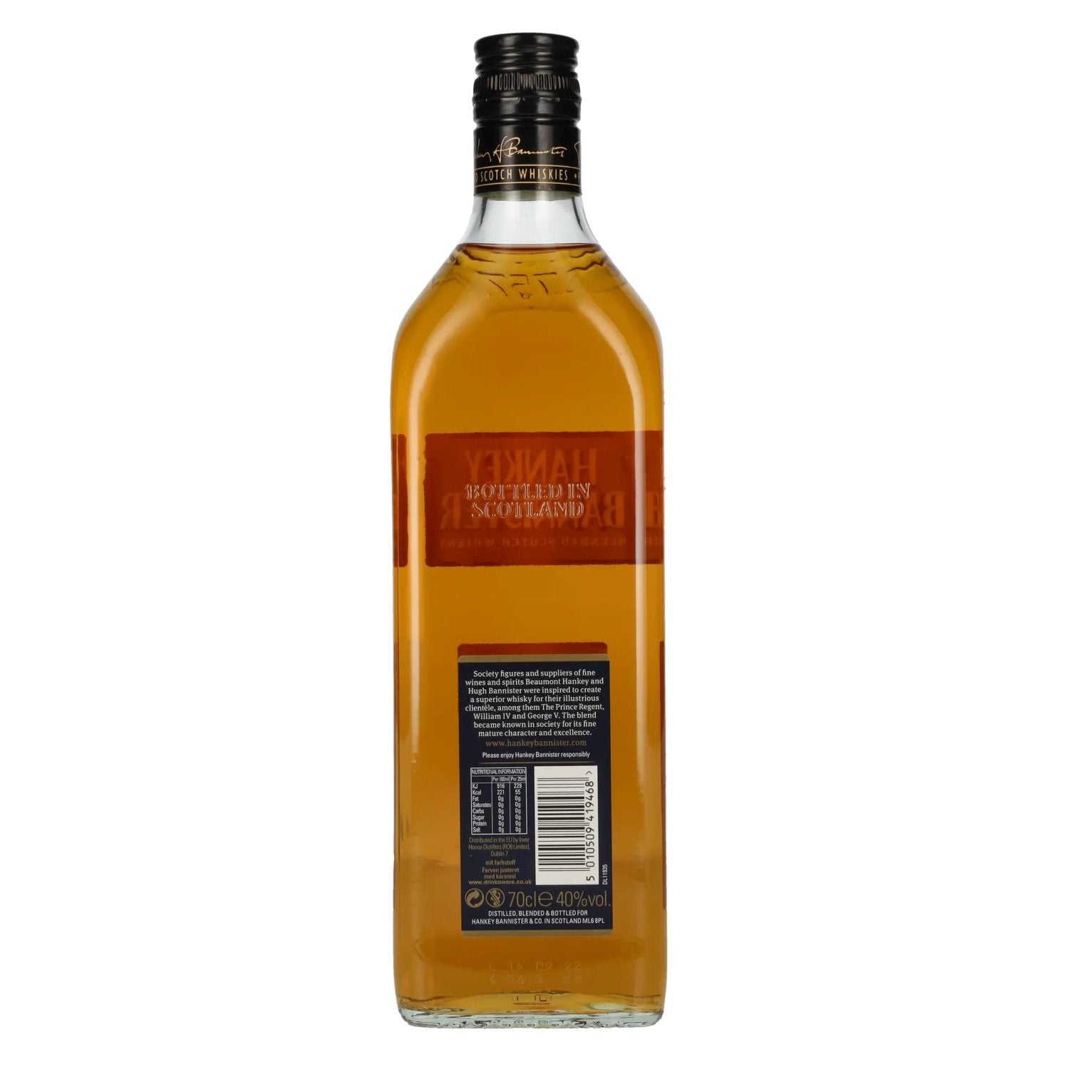 Hankey Bannister REGENCY 12 Years Old Blended Scotch Whisky 40% Vol. 0,7l