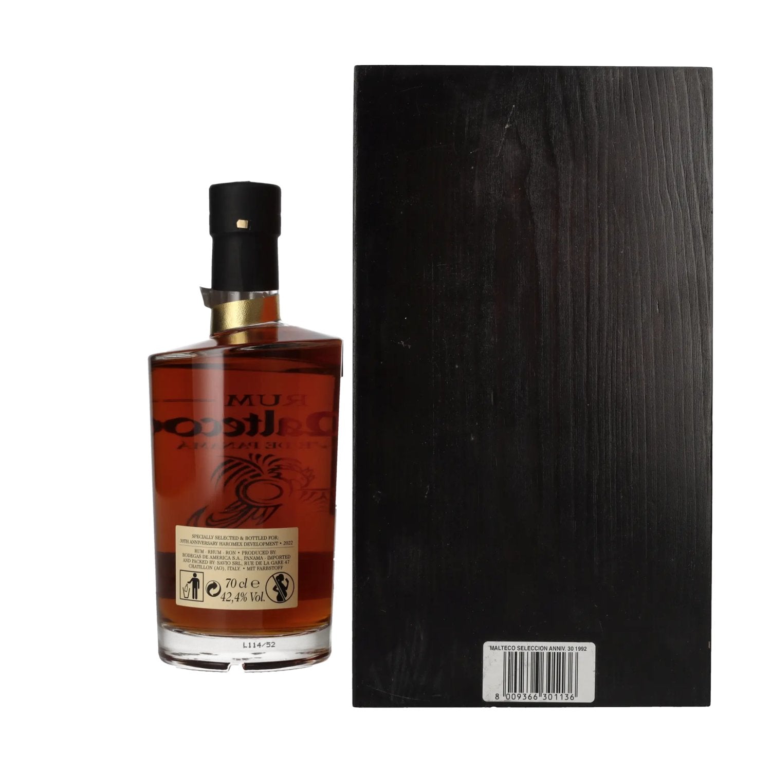 Ron Malteco 30 Años SELECCIÓN Edición Limitada Aniversario 1992 42,4% Vol. 0,7l in Holzkiste